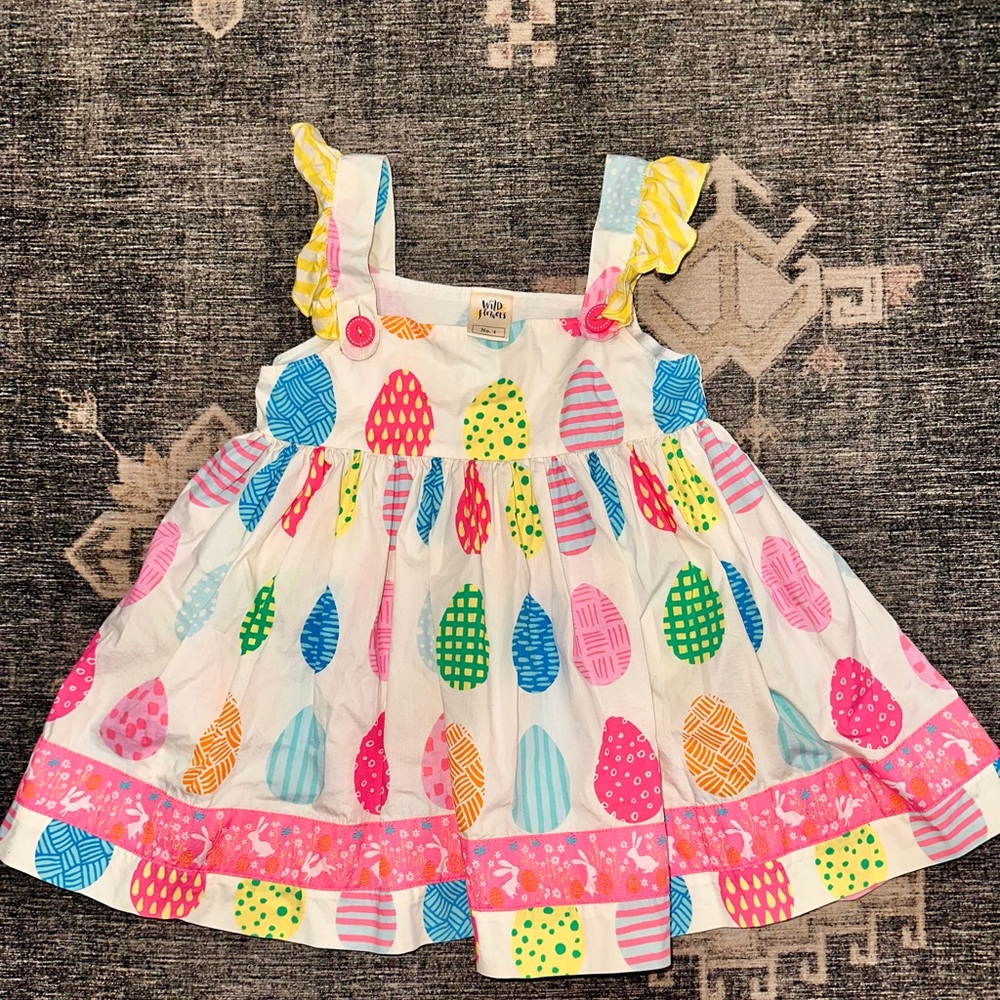 Wildflowers Colorful Patterned Kids Blouse 4T